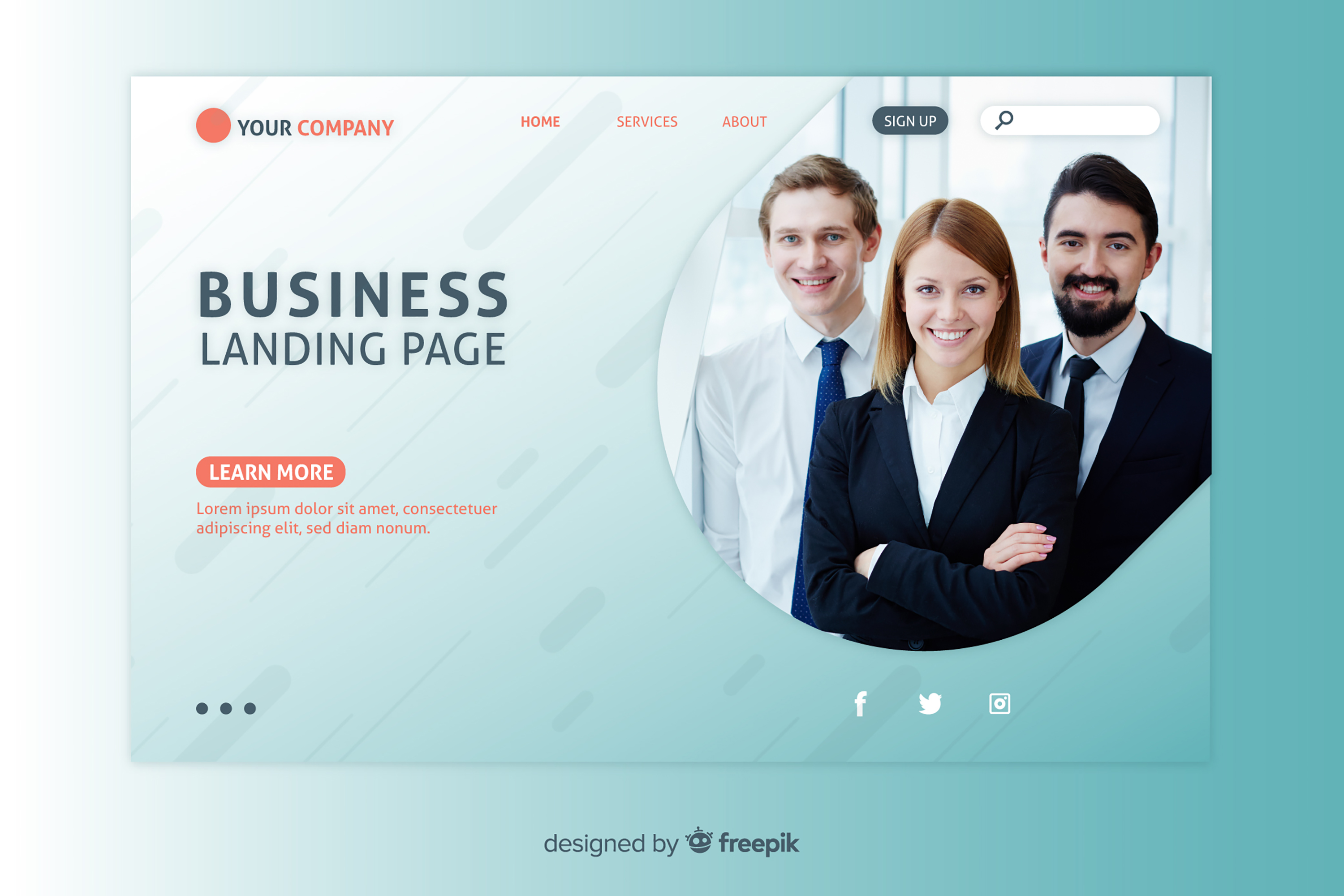 Startup web application theme